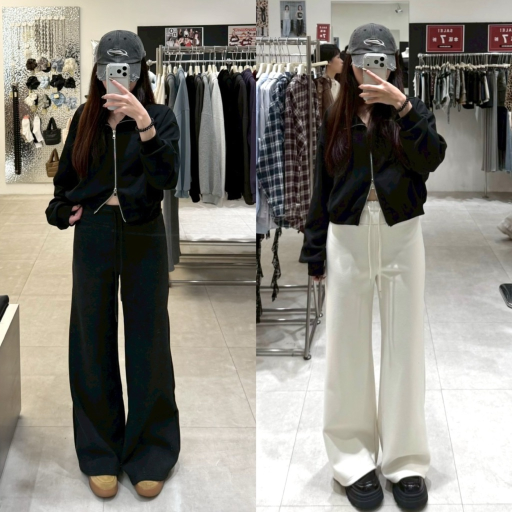 爆款+10 °C 🐑加絨加厚彈性直筒高腰羊絨褲(4色)