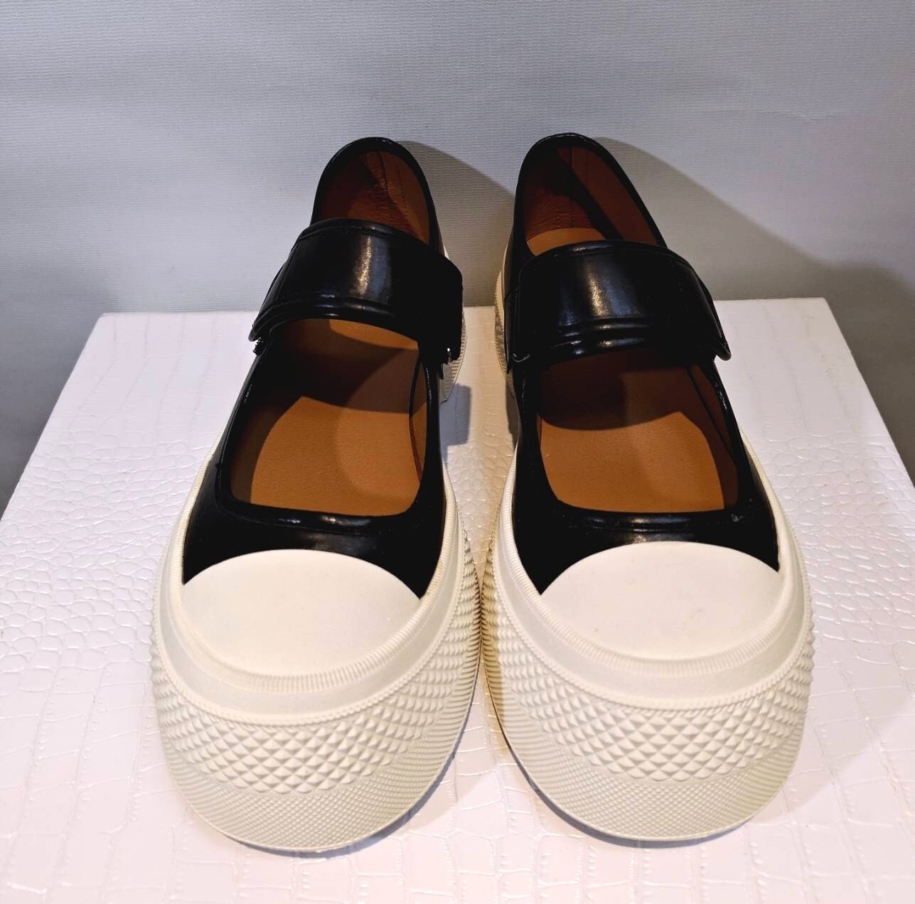 法式復古厚底瑪莉珍運動休閒鞋 37碼 (S55)