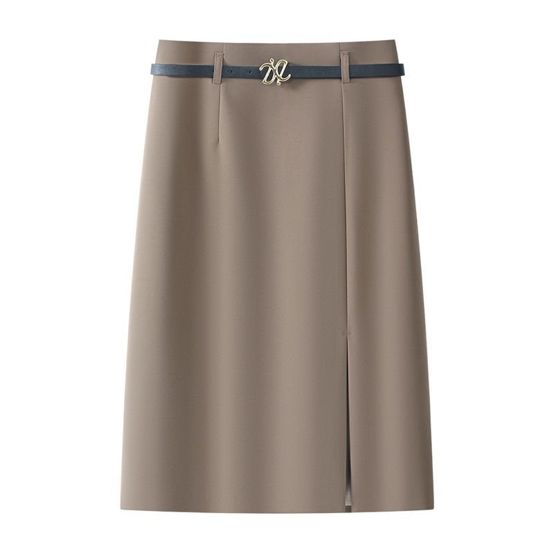 【零碼出清不退換】前開衩西裝中長裙