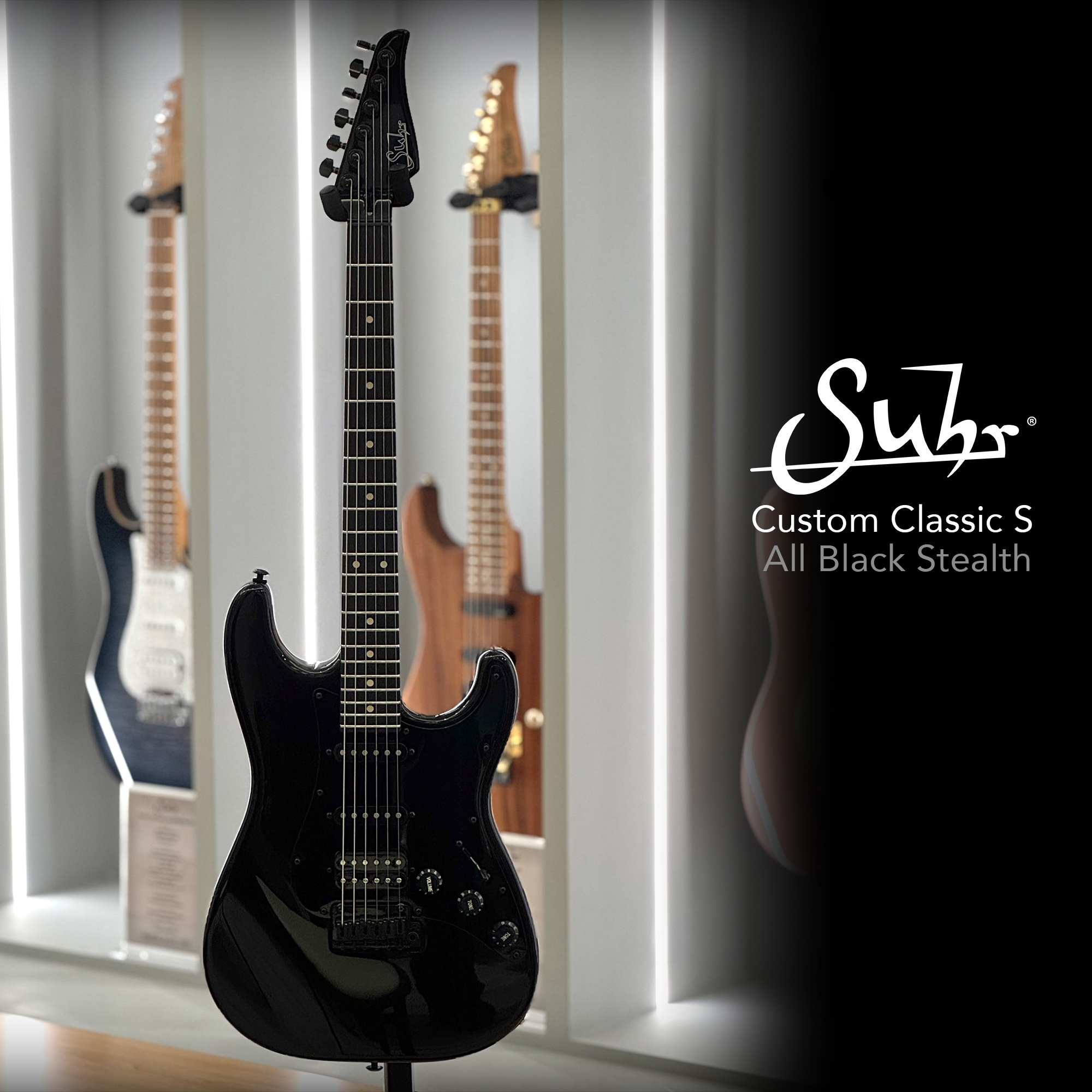 Suhr Custom Classic S Black Stealth 電吉他 John Suhr 監製