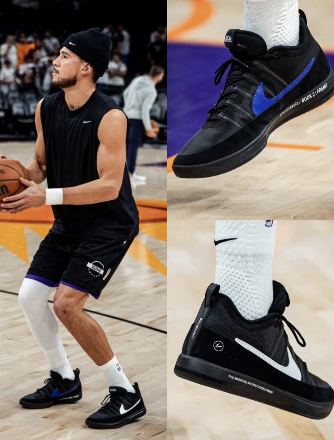 【限量聯名】Nike x Fragment Design Book 2 EP "Black" 藤原浩 聯名款 黑色 IO9985-900