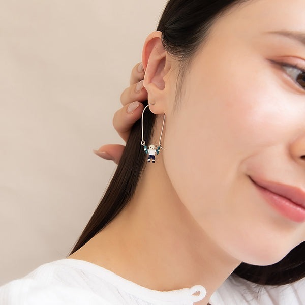 Ayatorie 小熊健身課耳環