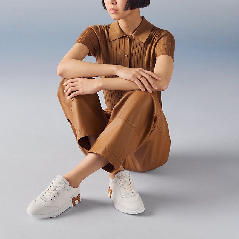 全新HERMES波鞋 37.5碼 BOUNCING SNEAKER BLANC H261015Z #BRAND NEW #香榭站正品