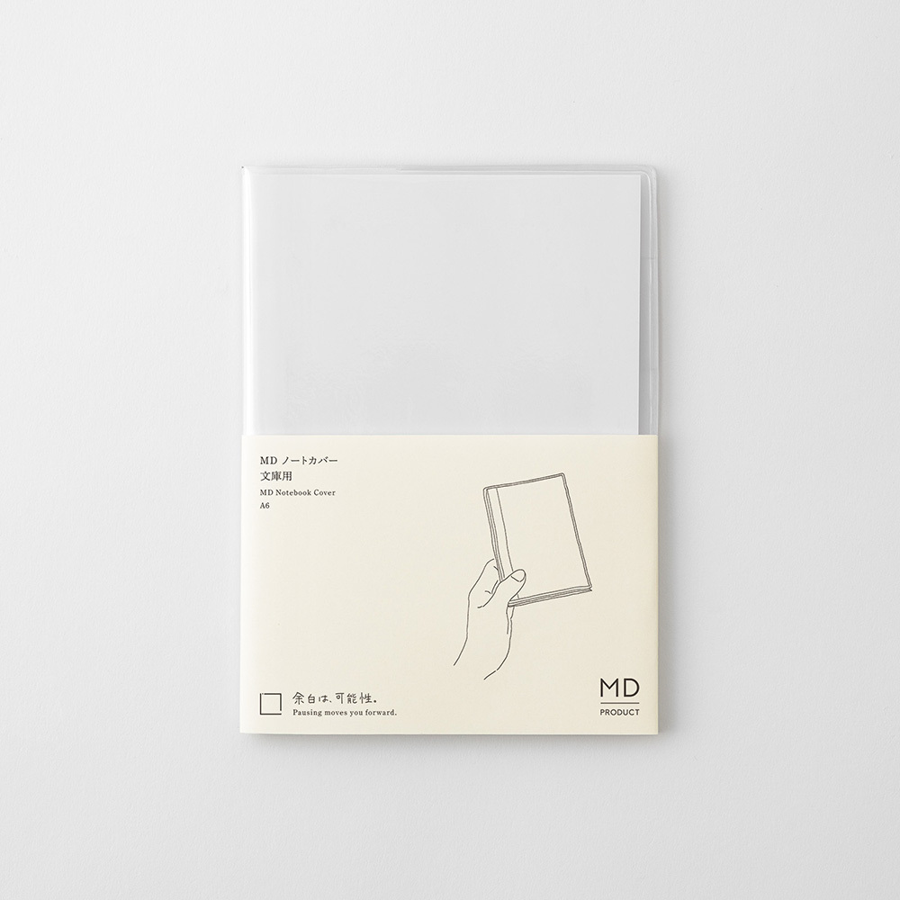 A6 文庫 書套 MD 筆記本 專用透明書套｜MD PRODUCTS 日本