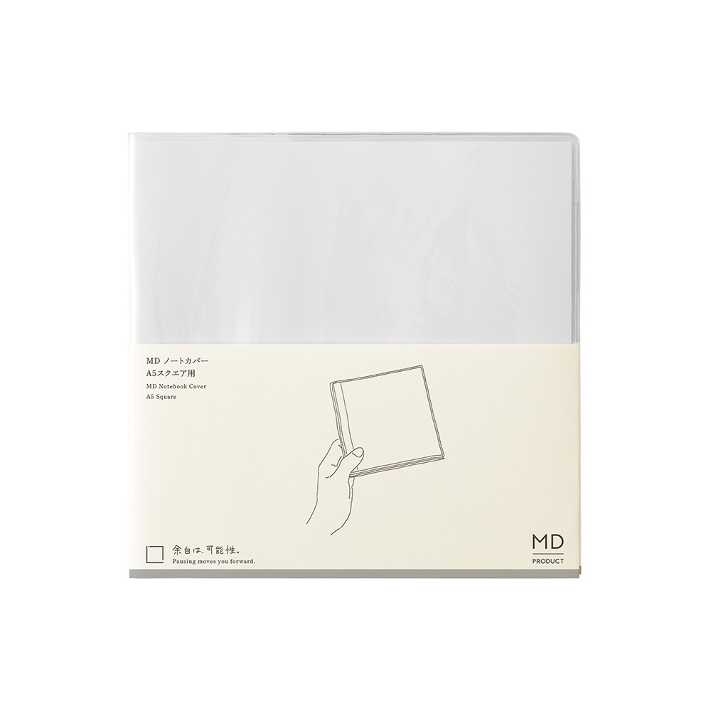 A5 正方形 書套 MD 筆記本 專用透明書套｜MD PRODUCTS 日本