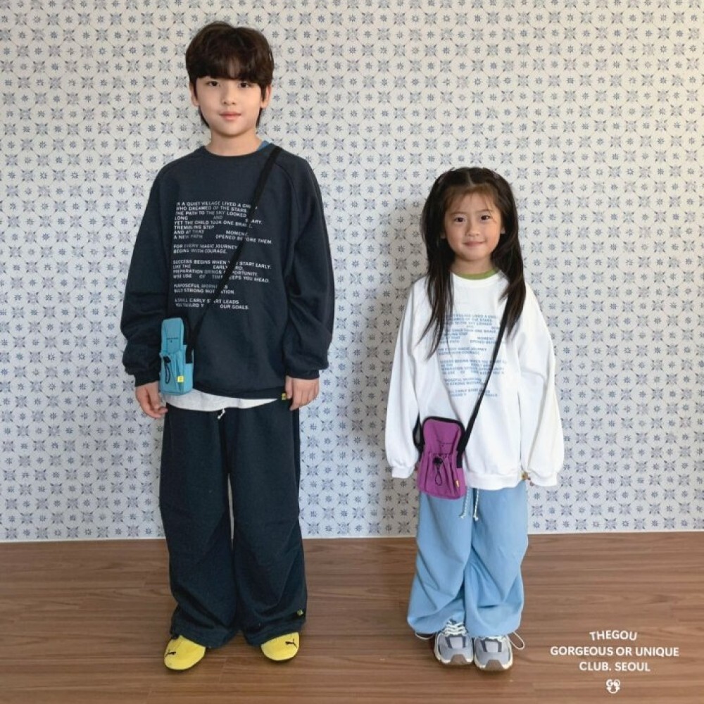 90-160 Gou 前後兩穿字母上衣 2色