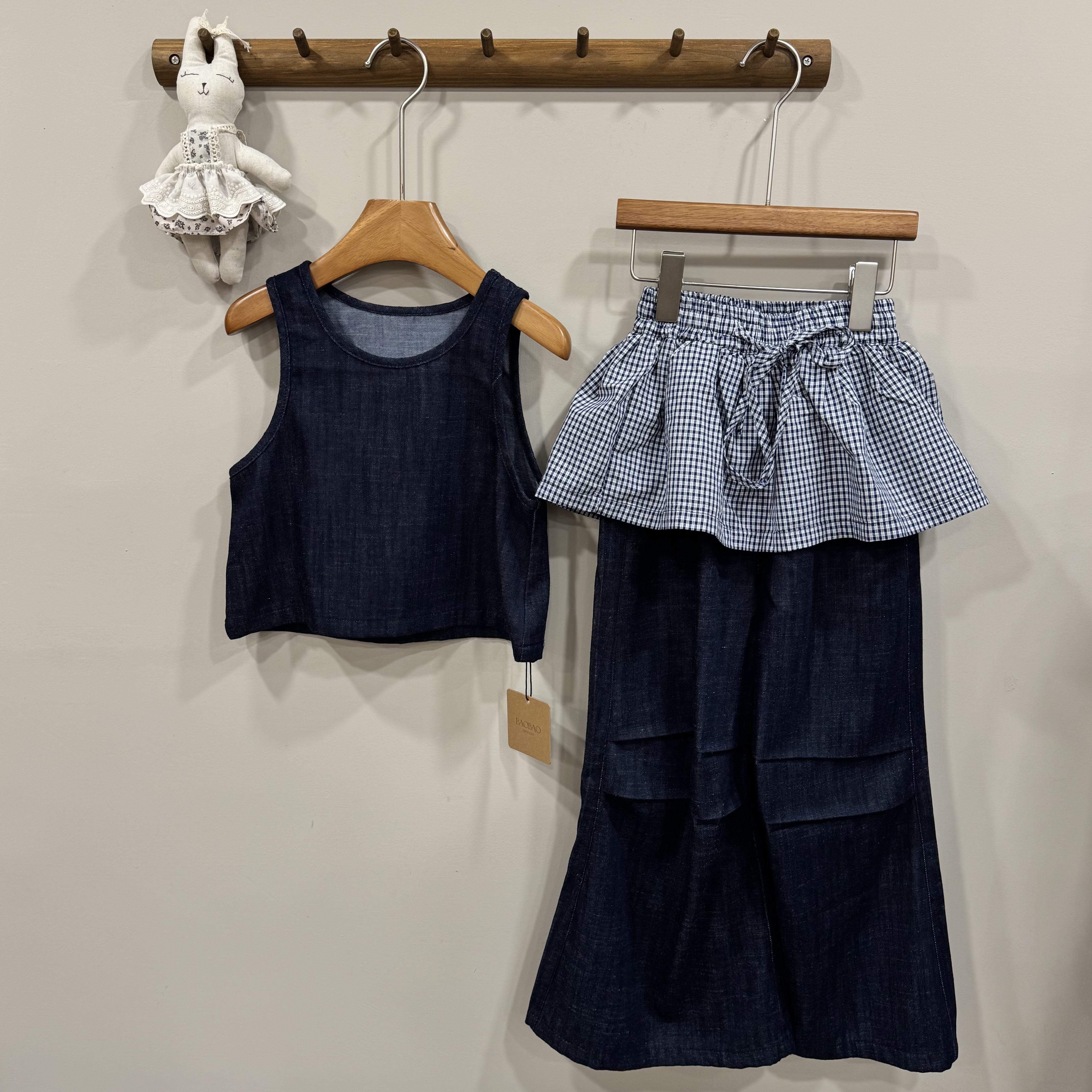 A04318軟牛仔三件套