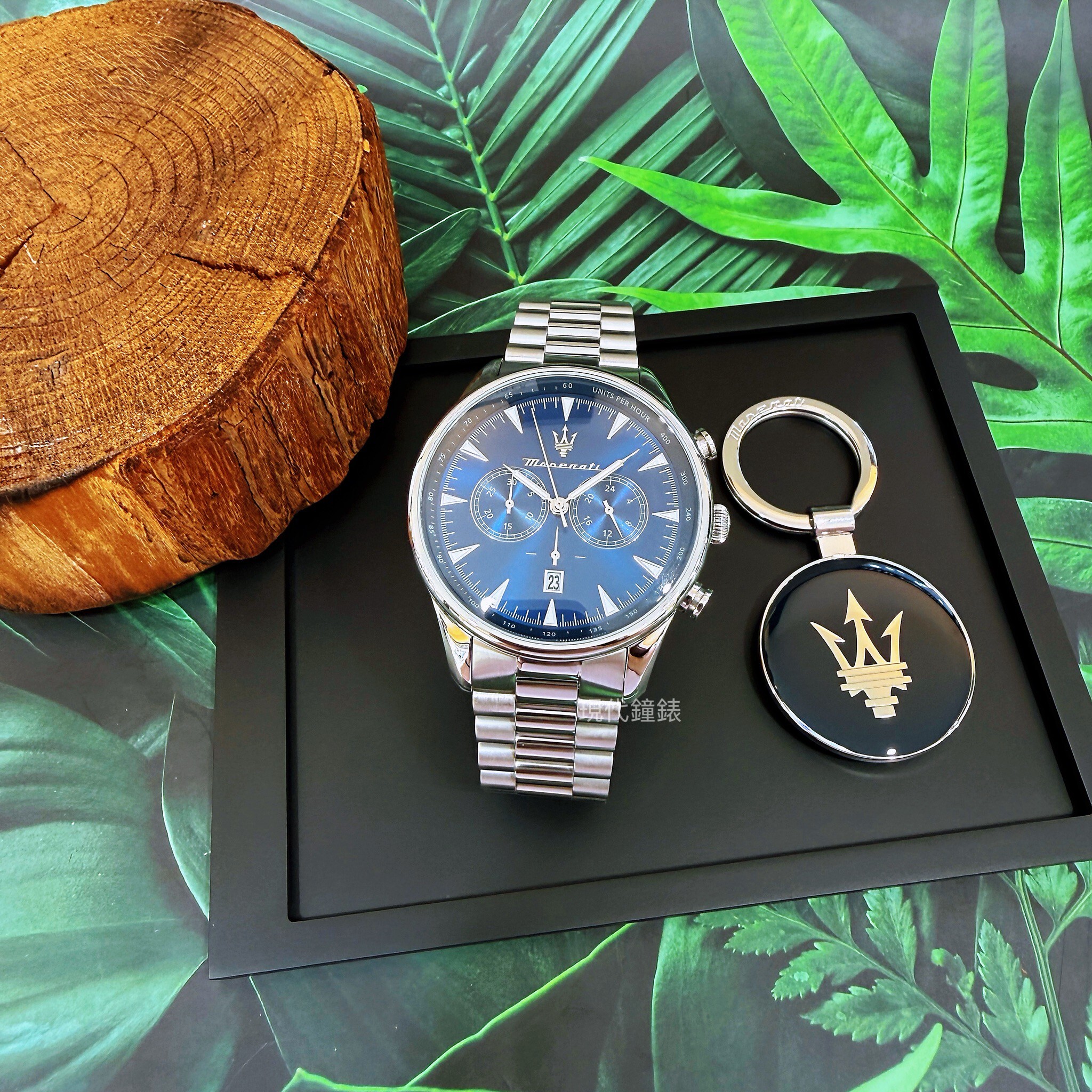 【Maserati瑪莎拉蒂】經典藍面計時腕錶 R8873646005 45mm 現代鐘錶