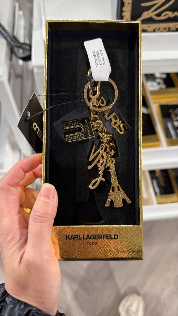 VM055 Karl lagerfeld 金屬巴黎地標飾物扣