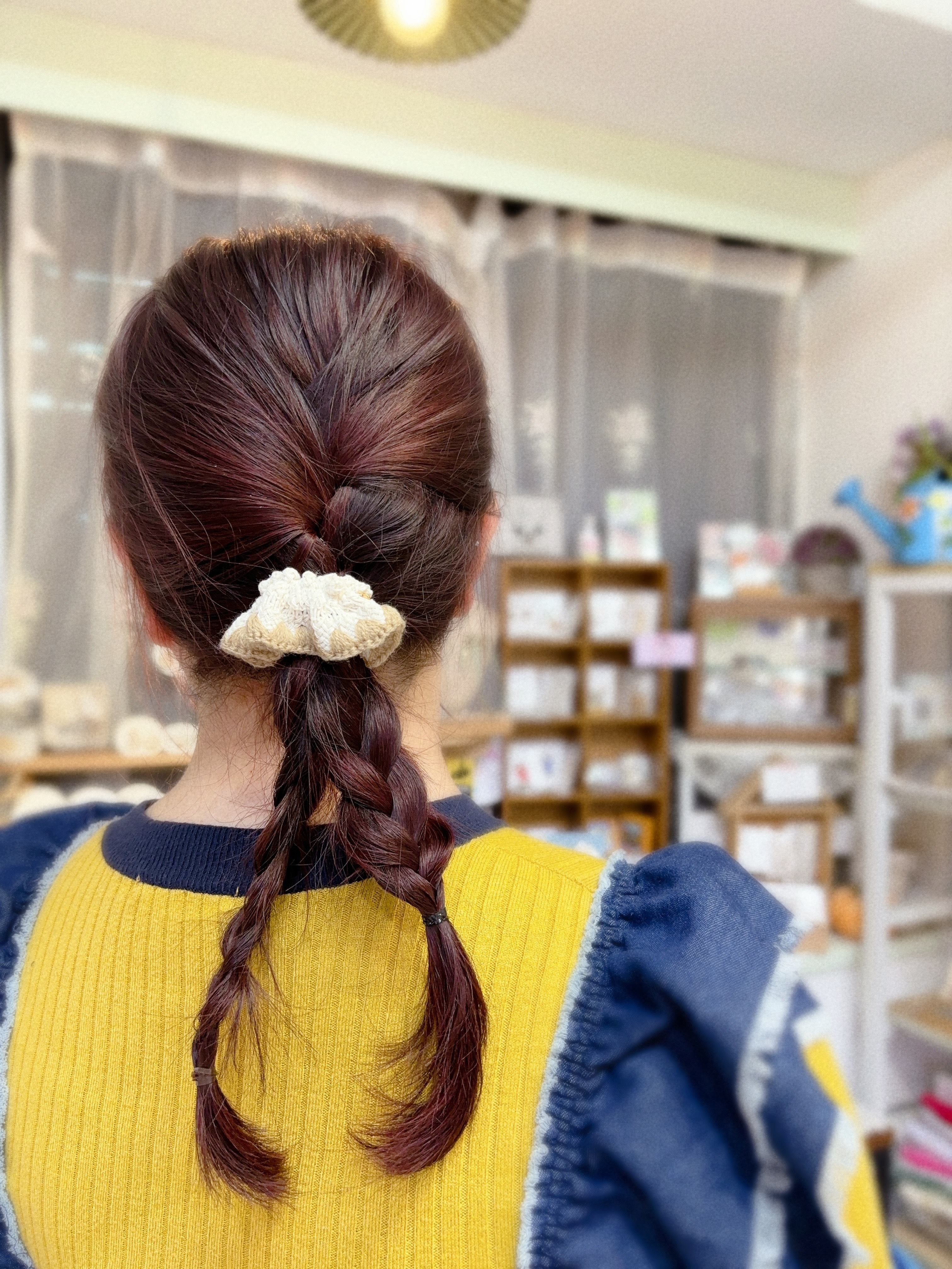 [日本制]編織羊毛質感褶皺髮插