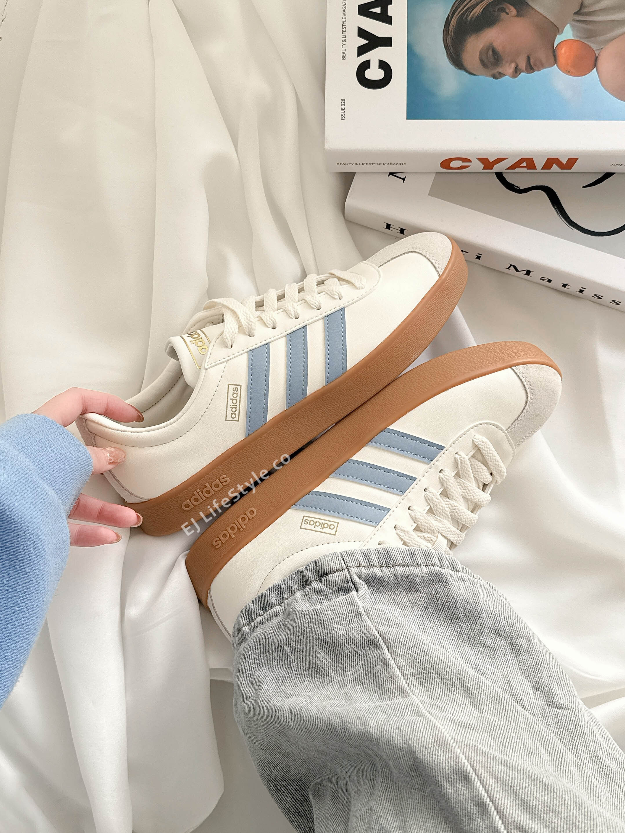 ADIDAS NEO VL COURT CLASSIC 寶寶藍 焦糖底 男女鞋 JH5063 / 現＋調