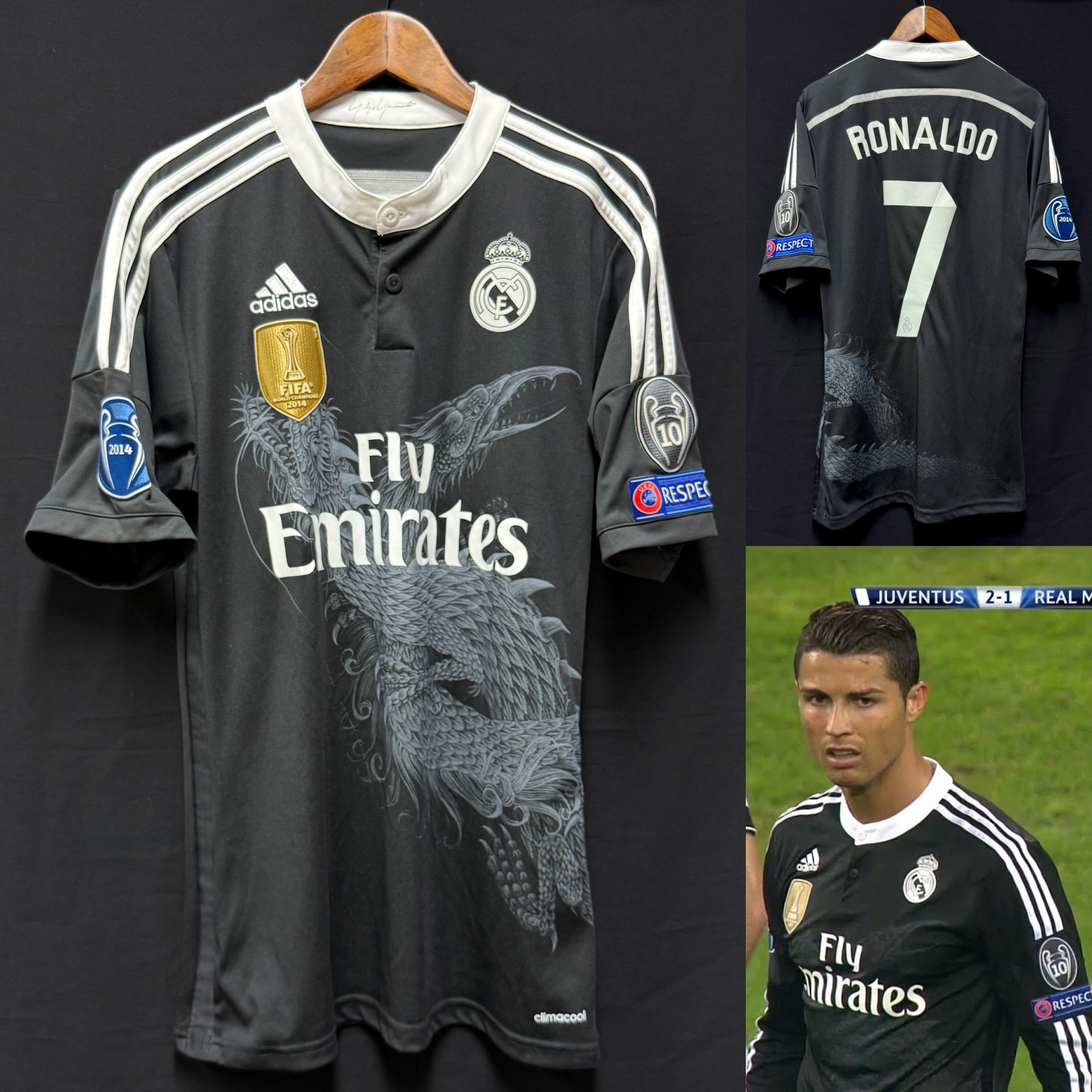 Real Madrid 2014-2015 Adidas x Y-3 Third Shirt #7 RONALDO