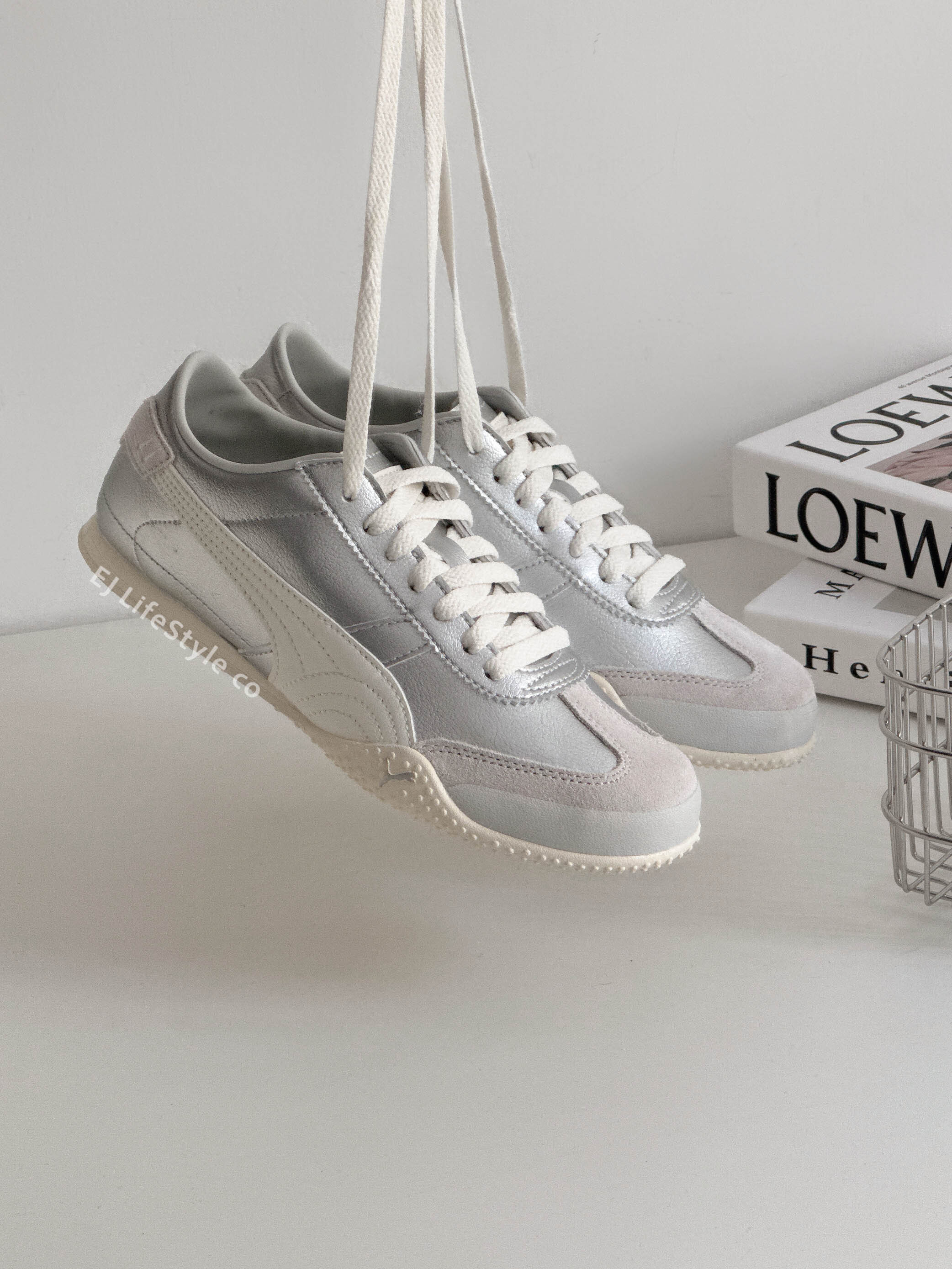 PUMA BELLA UT LEA 銀奶油 灰銀 奶油白 奶油底 薄底鞋 復古 女鞋 405256-08 / 調貨