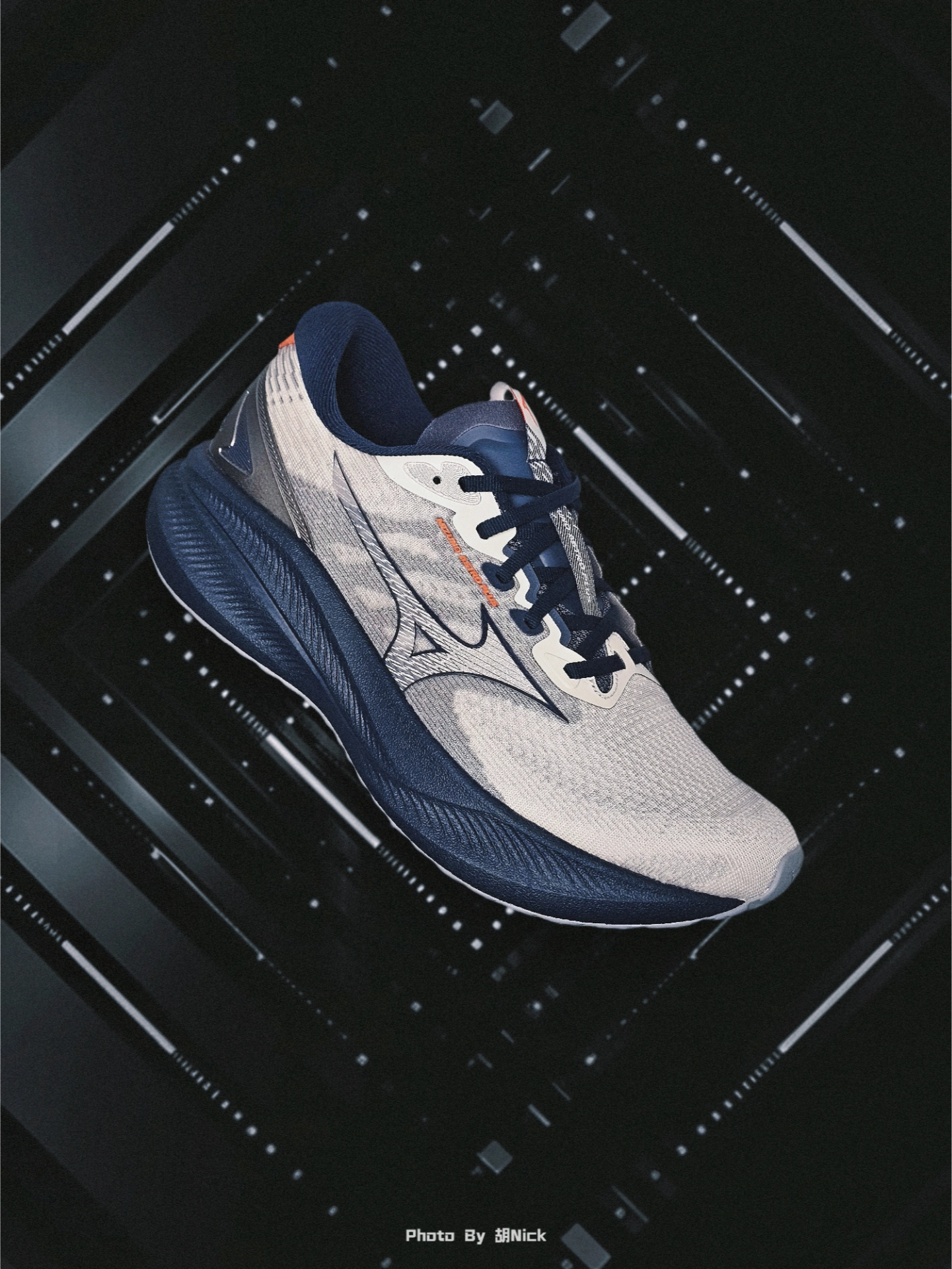 代購-Mizuno ASTRO PLUS 2 厚底 透氣 回彈 跑鞋 男女同款 灰色 D1GH251103