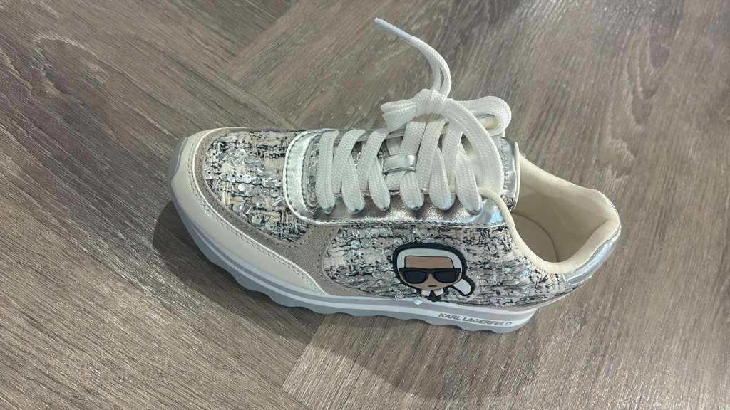 VM091 Karl lagerfeld 銀色閃片老佛爺波鞋