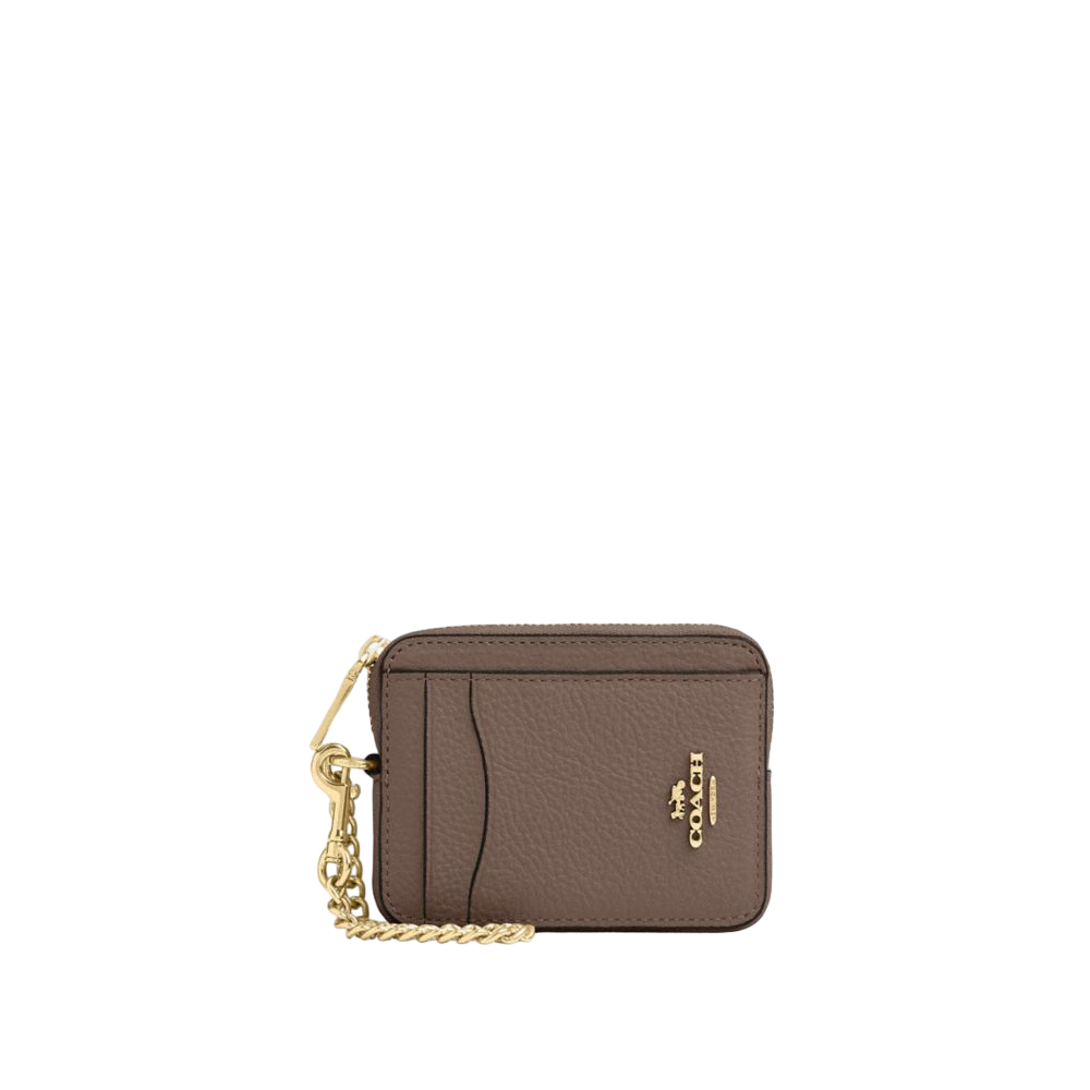 【Coach Outlet】Zip Card Case  深石灰
