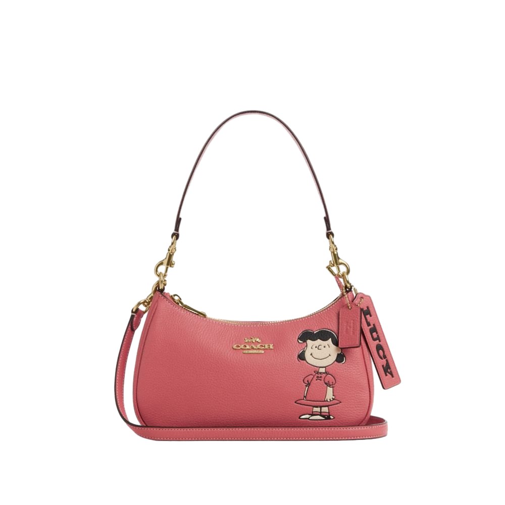 【Coach Outlet】Coach X Peanuts Teri Shoulder Bag With Lucy  橘