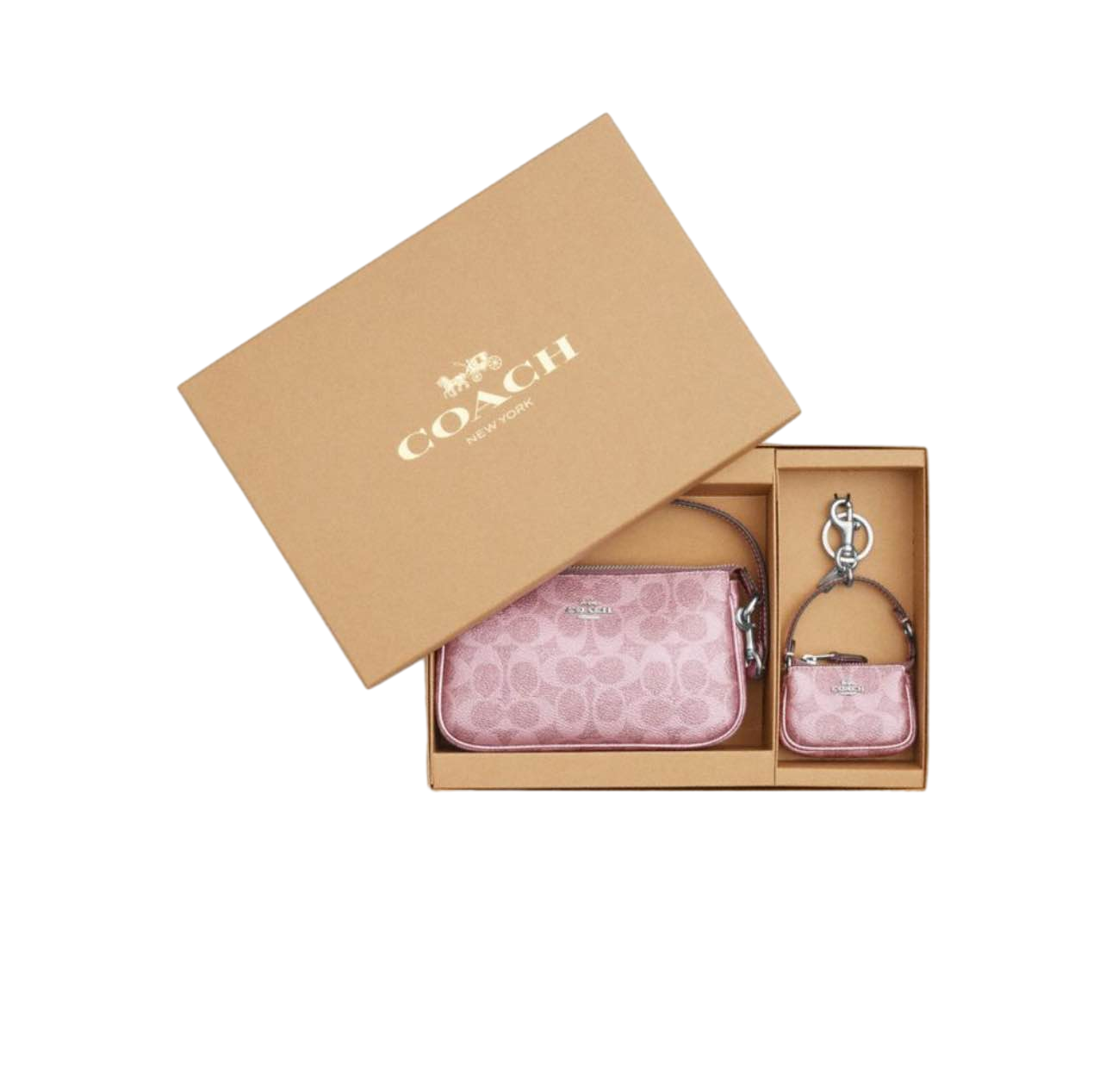 【Coach Outlet】Nlt 19 Mtlc Sig Bx  粉