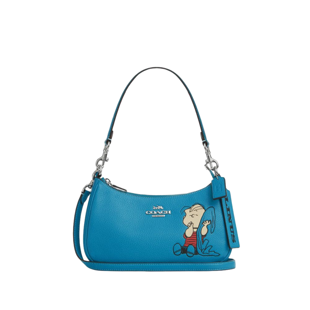 【Coach Outlet】Coach X Peanuts Teri Shoulder Bag With Linus  藍