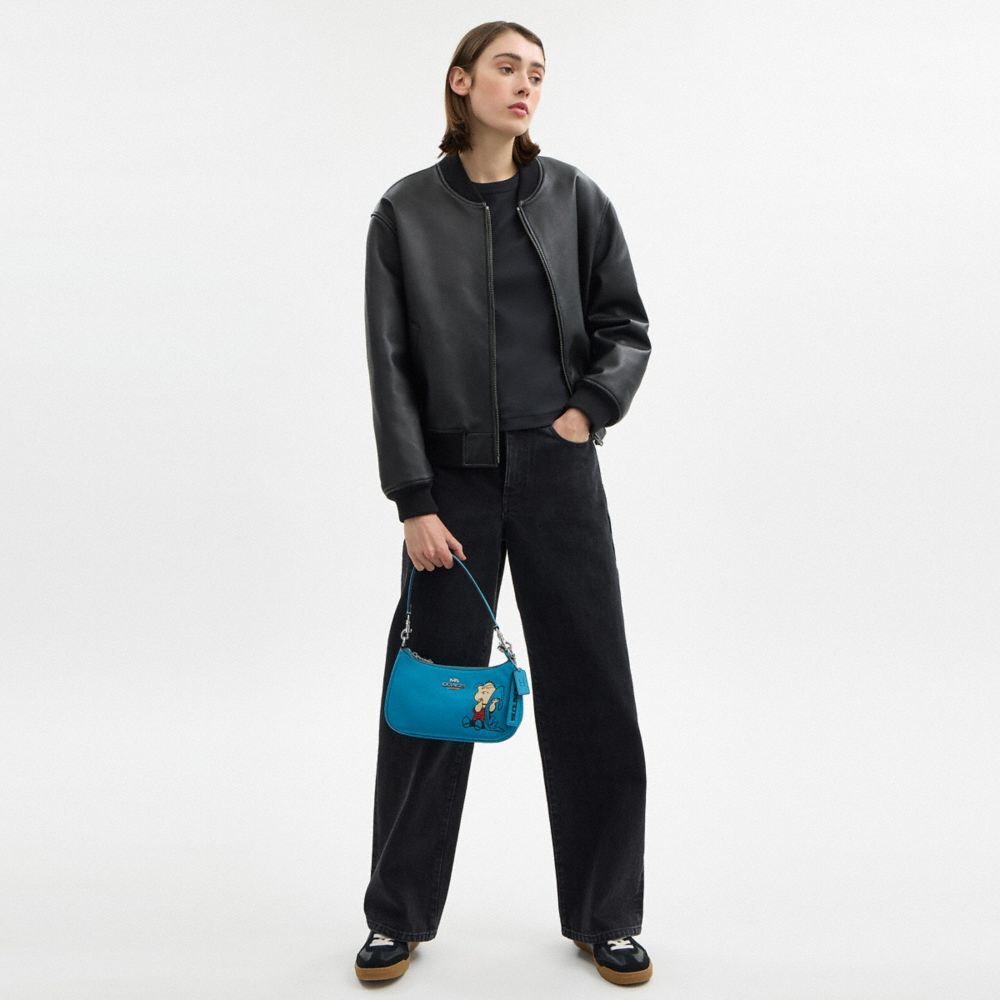 【Coach Outlet】Coach X Peanuts Teri Shoulder Bag With Linus  藍