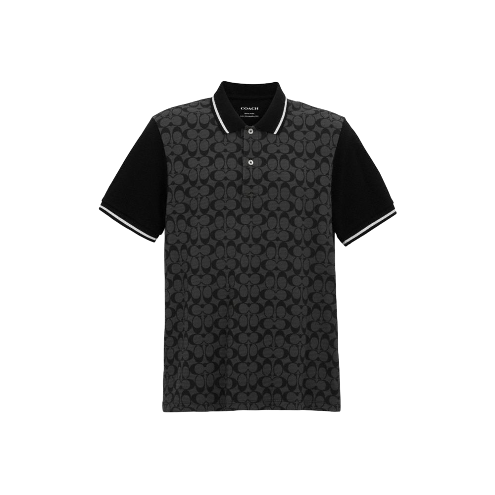 【Coach Outlet】Signature Polo  黑