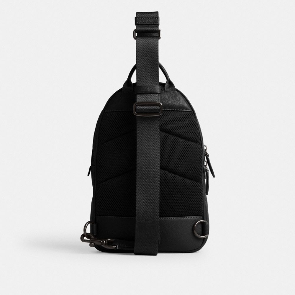 【Coach Outlet】（專櫃出清） Charter Pack  黑