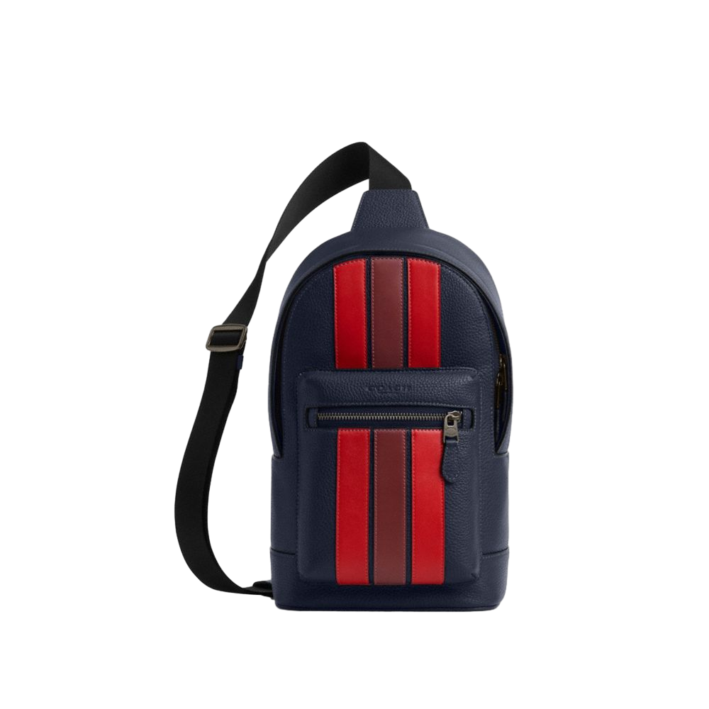 【Coach Outlet】West Pack With Varsity Stripe  藍