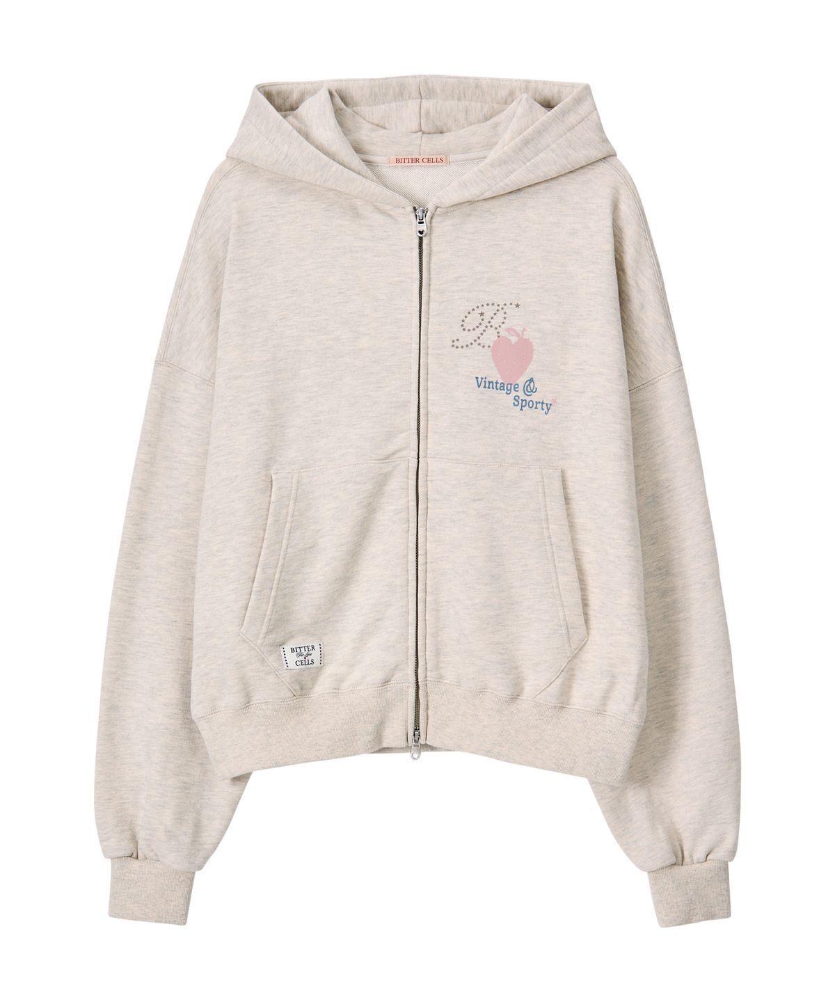 BITTER CELLS Star Sporty Hood Zip Up