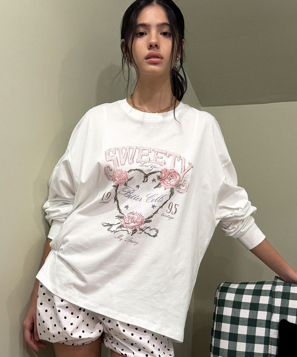 BITTER CELLS Rose Petal Long Sleeve