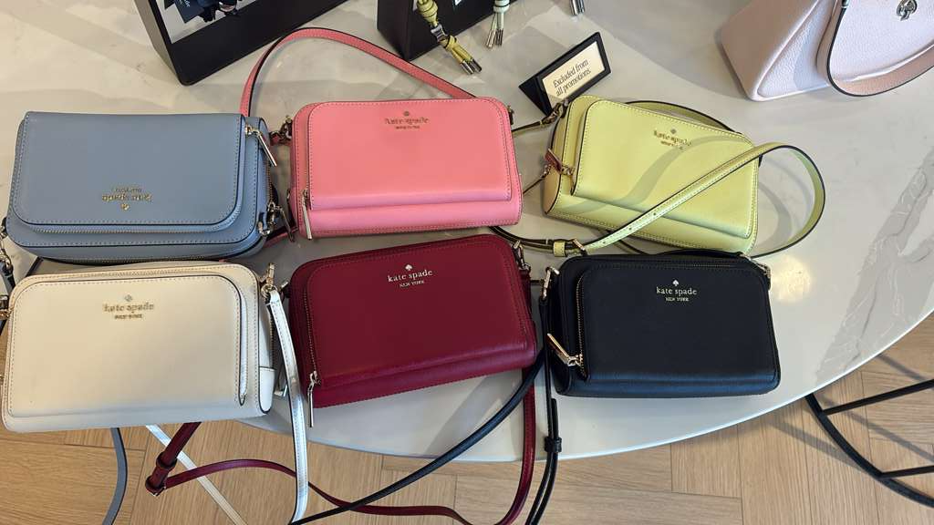VN007 Kate spade 淨色雙層CROSSBODY BAG 19x11cm