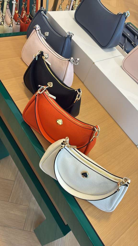 VN010 Kate spade 淨色單邊手挽包 27X13CM