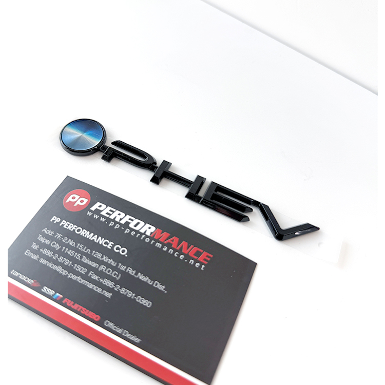 日本 TOYOTA 純正部品 PHEV 黑化馬克 LOGO