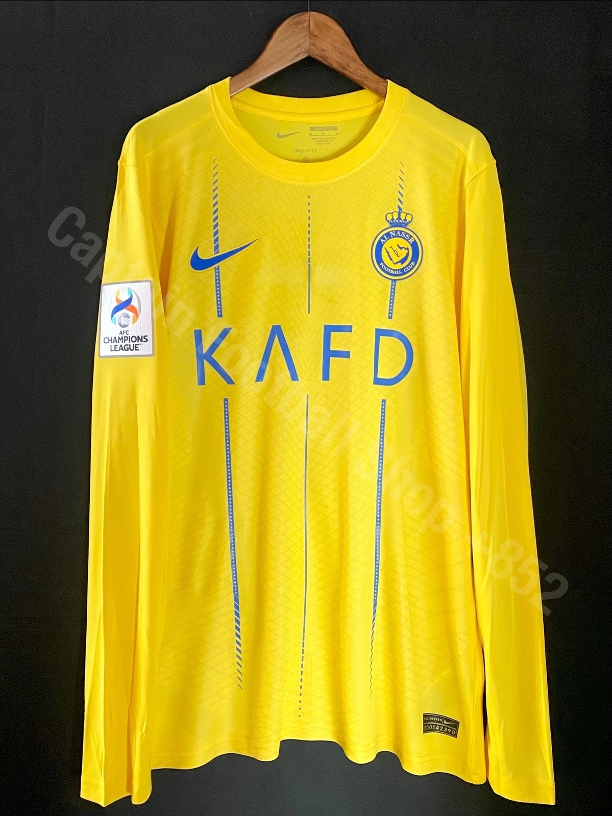 (Player Issue) Al Nassr 2023-2024 AFC Champions League Nike L/S Home Player Issue Shirt #7 RONALDO