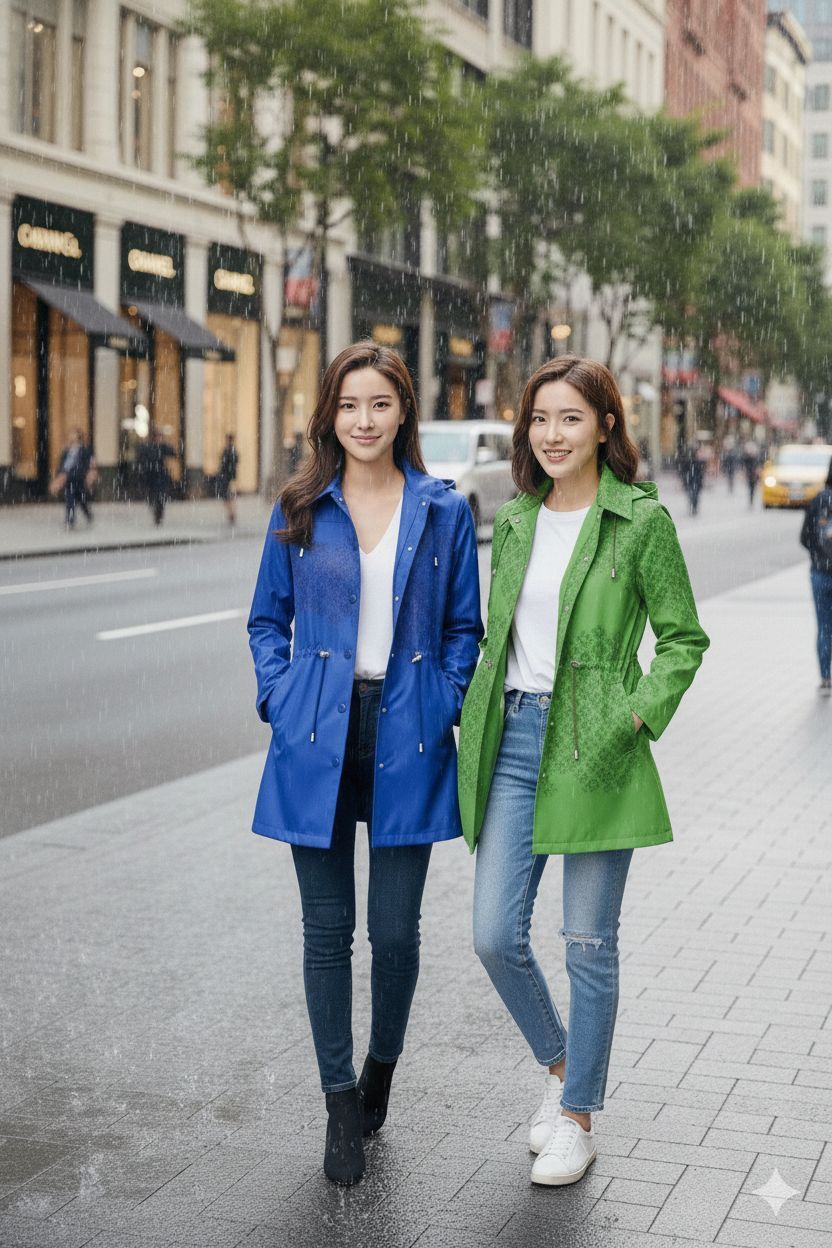 【預訂】K0215004 Kate Spade Magic Print 連帽雨衣