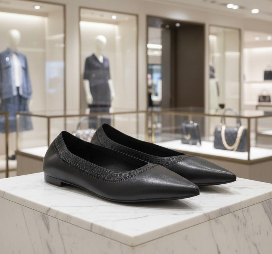 【預訂】K0215005 KARL LAGERFELD PARIS Vinette Pointed Toe Flat