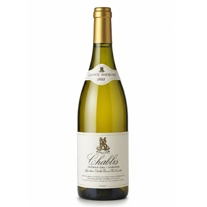Leonce Bocquet Chablis 1er Cru Vosgros 2022 750ml