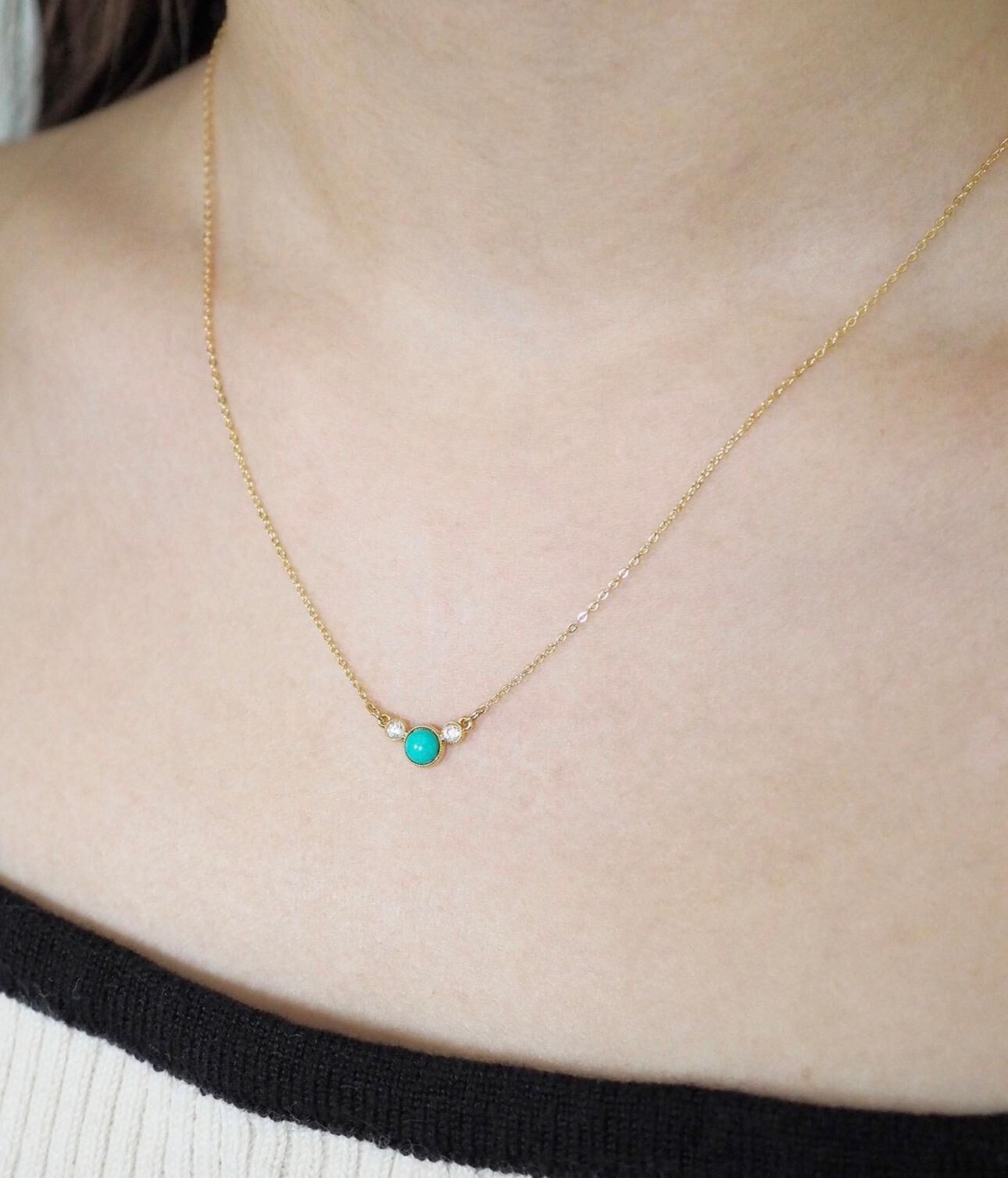 【預購】JN021601 日本製MUK 天然石小巧吊墜項鍊