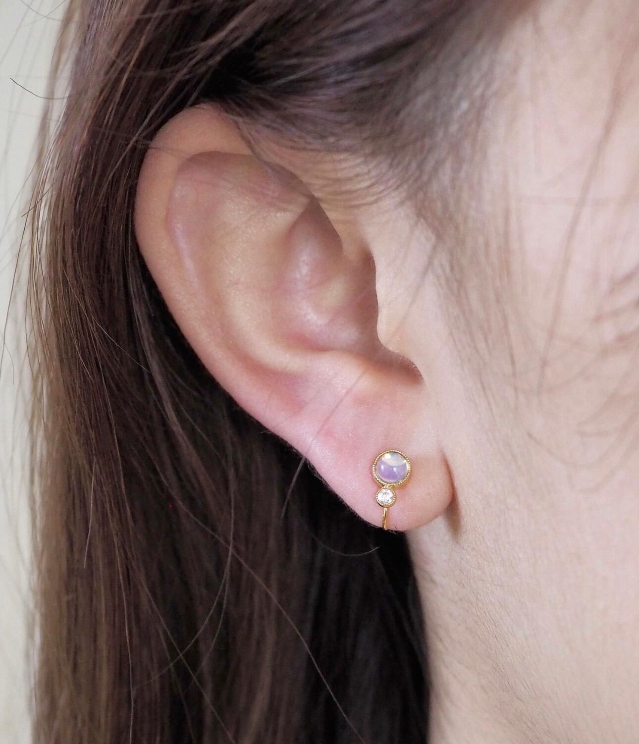 【預購】JN021602 MUK 日系天然石無痛耳夾