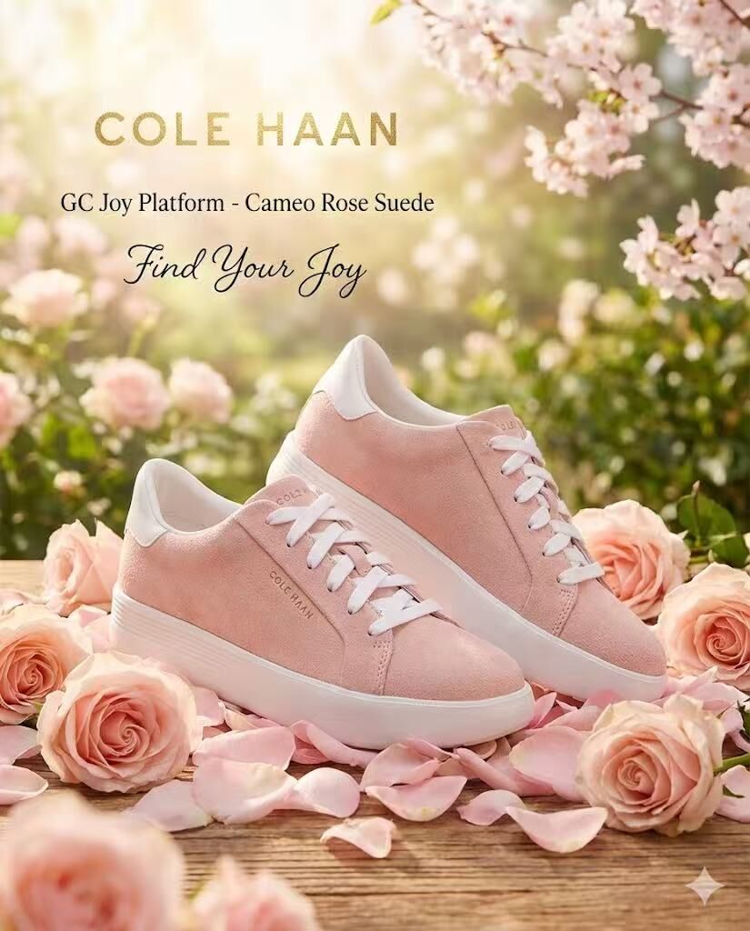 【預購】LX021608 COLE HAAN Suede Gc Joy Platform Sneakers