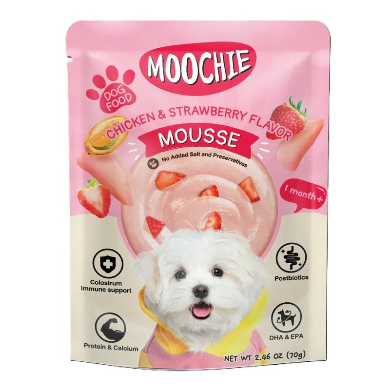泰國Moochie 犬 Superfood系列 草莓雞肉醬 70g【原盒12包】