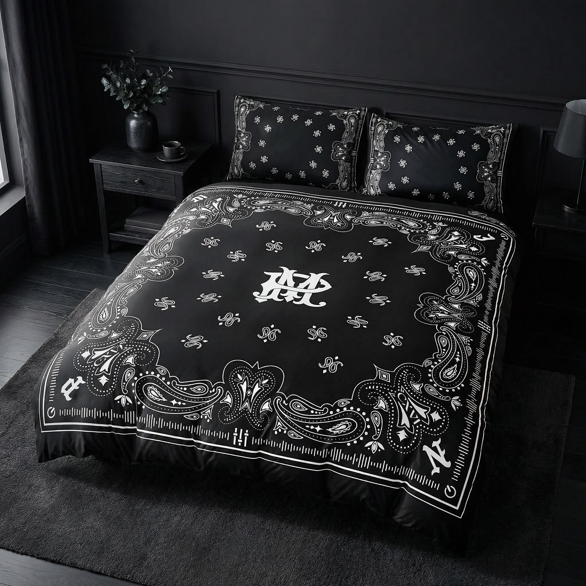 MJPN Paisley Bandana Bed Set
