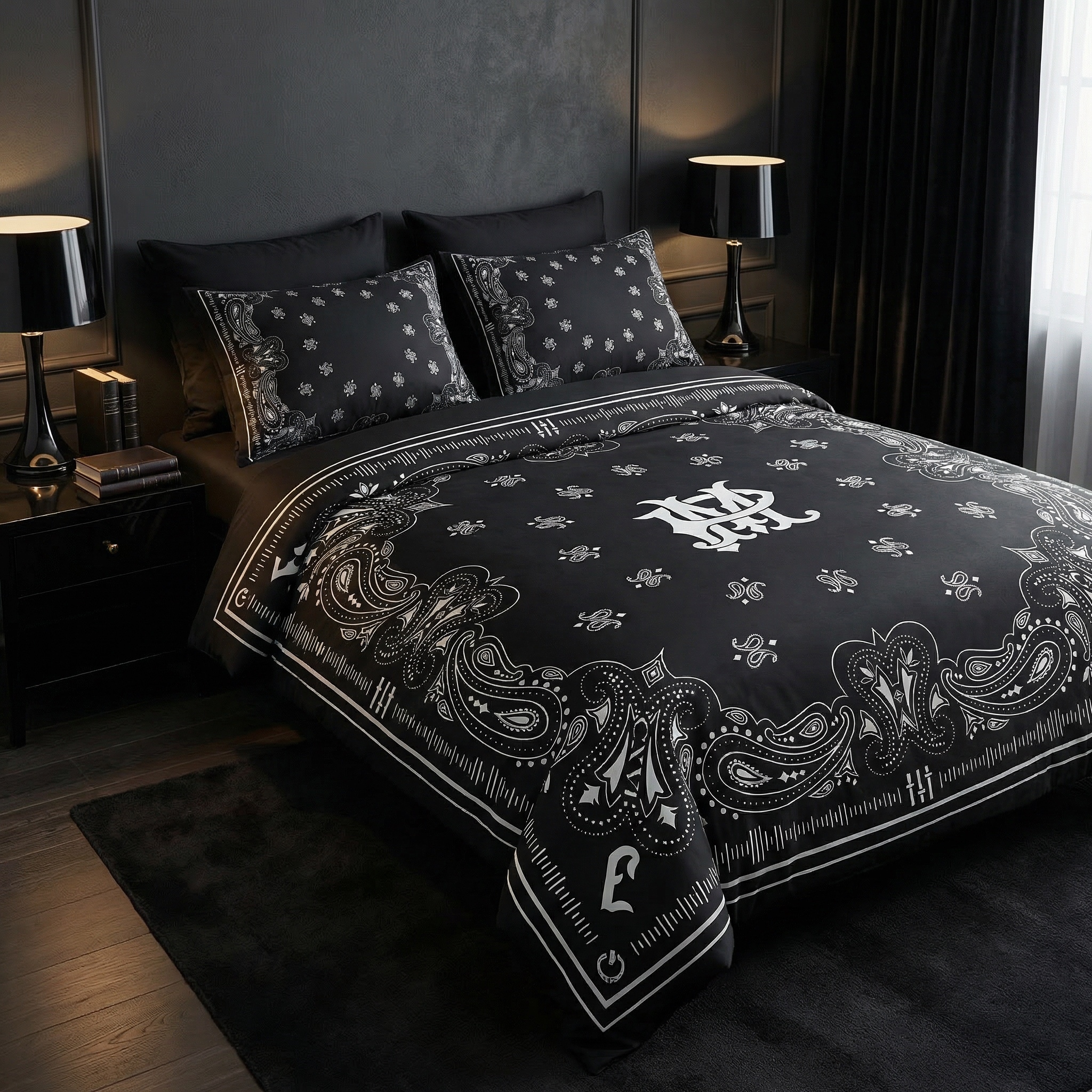 MJPN Paisley Bandana Bed Set