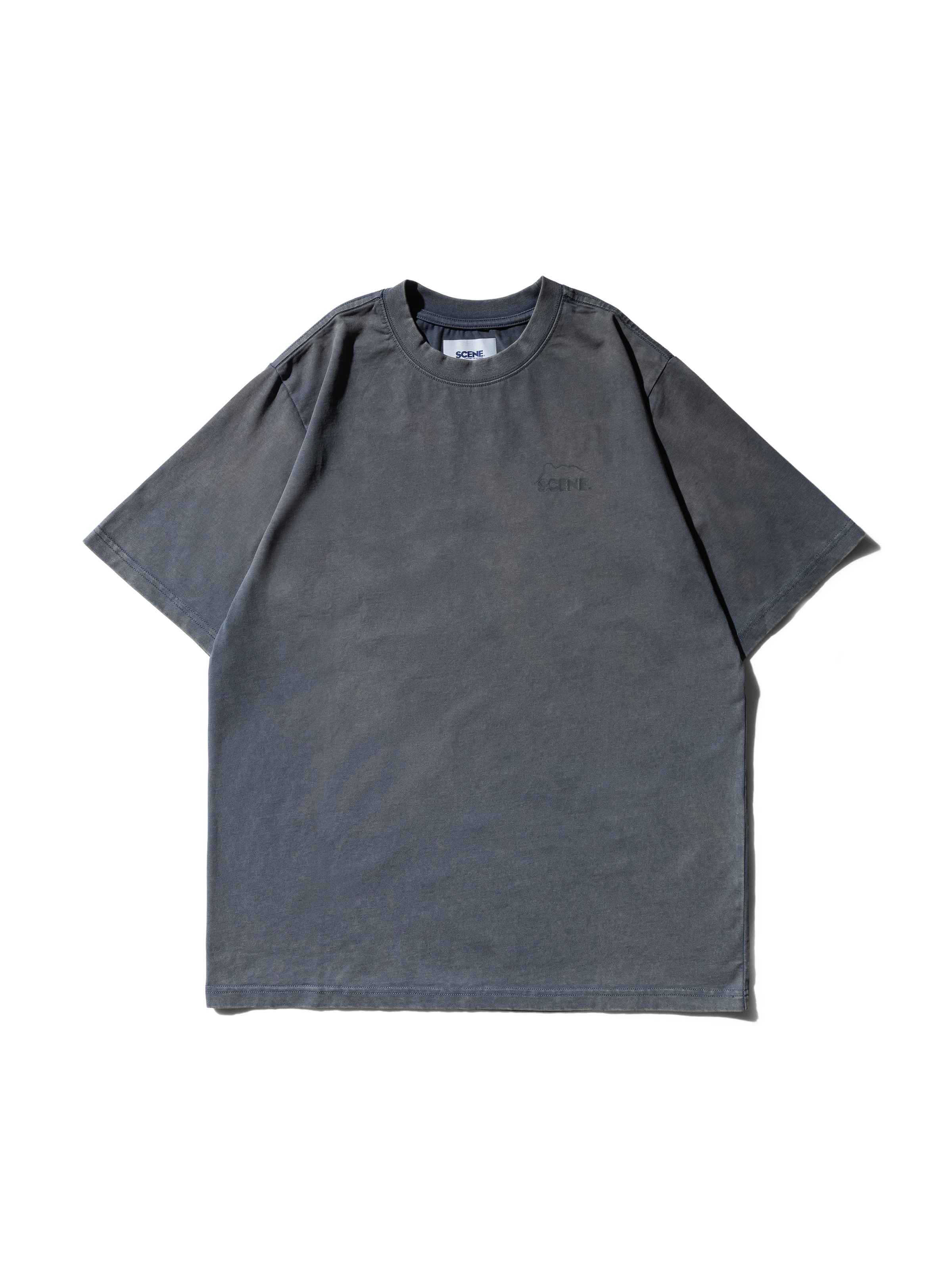SCENE LION WASHED CLASSIC TEE // NAVY
