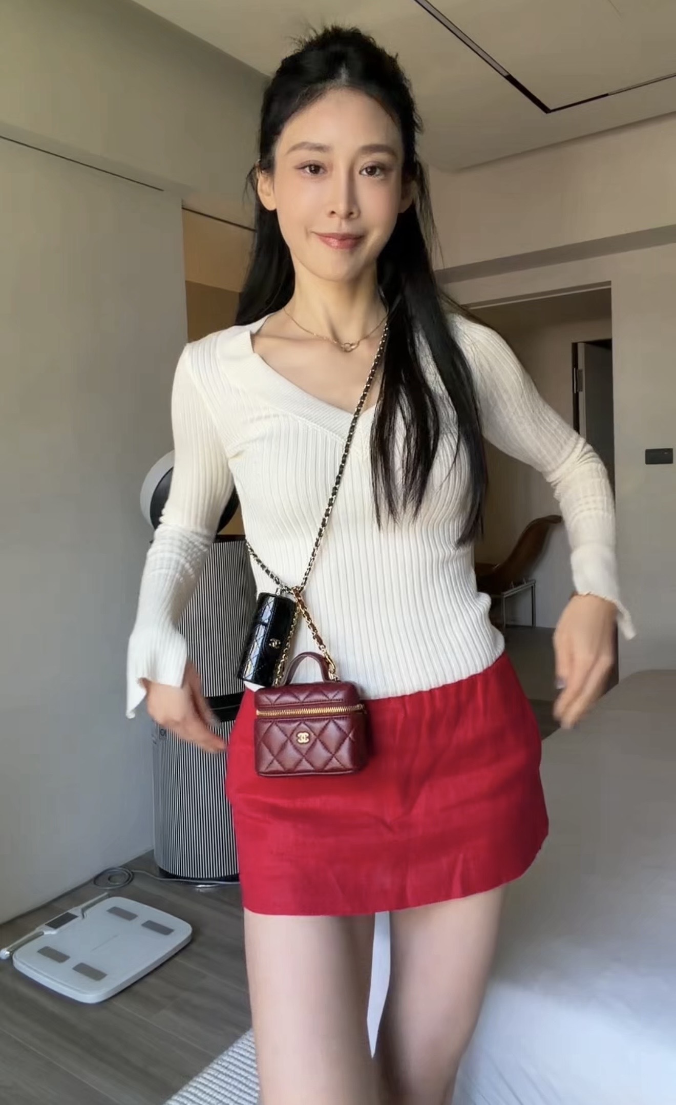 美式休閒亞麻褲裙