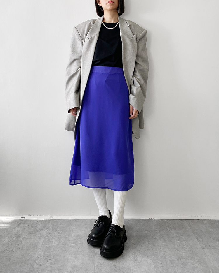 MKS-2873 紗料層次窄裙