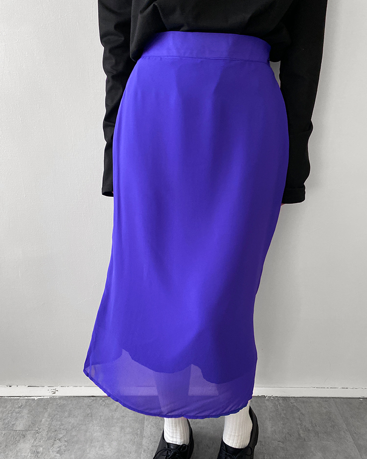 MKS-2873 紗料層次窄裙