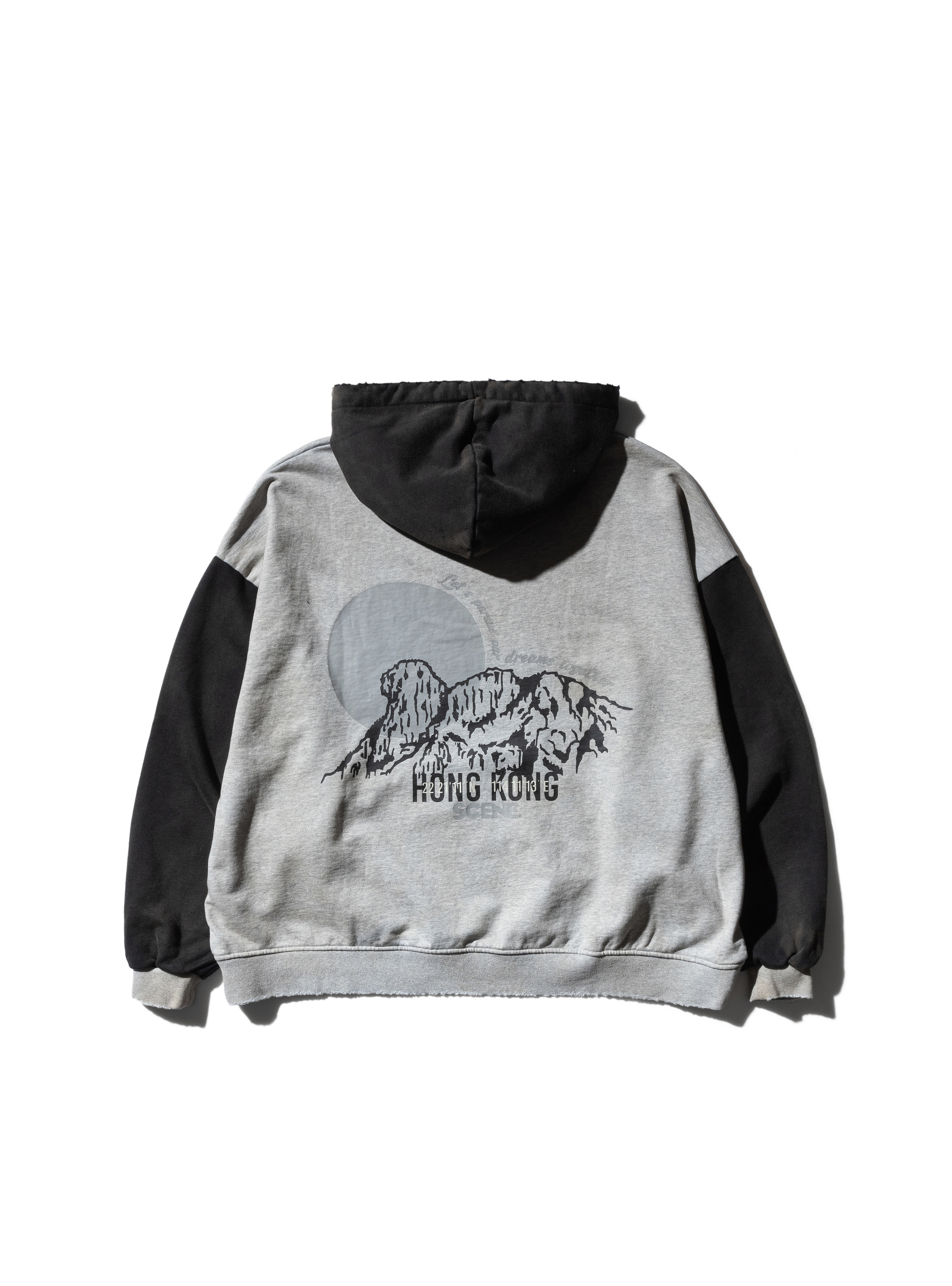 SCENE LION MIX HOODIE // GRY