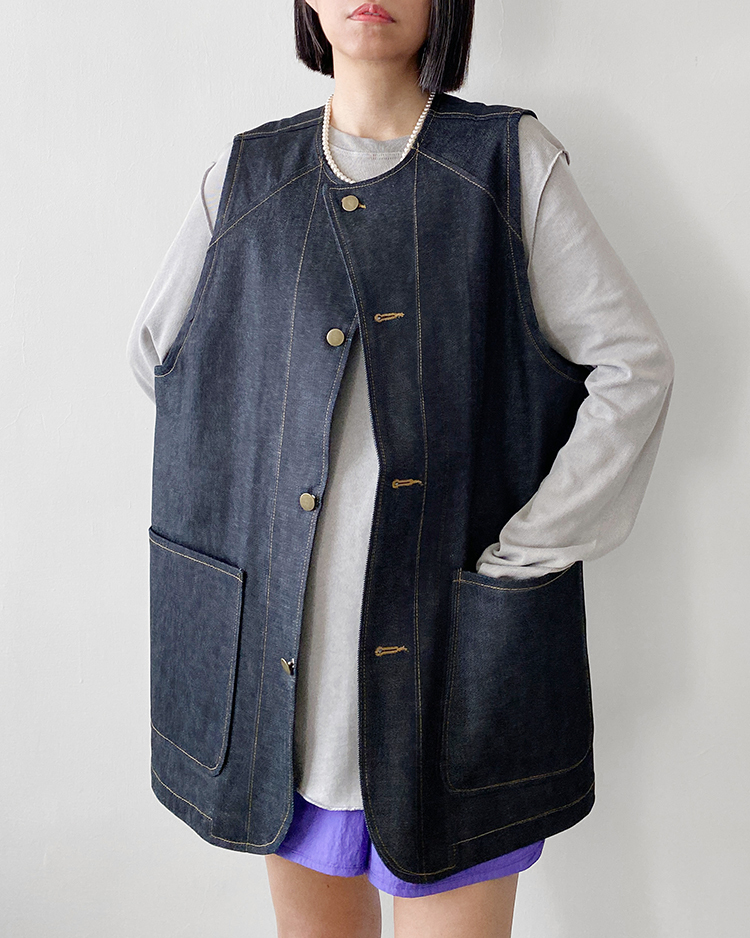 MKV-2871 原色牛仔背心