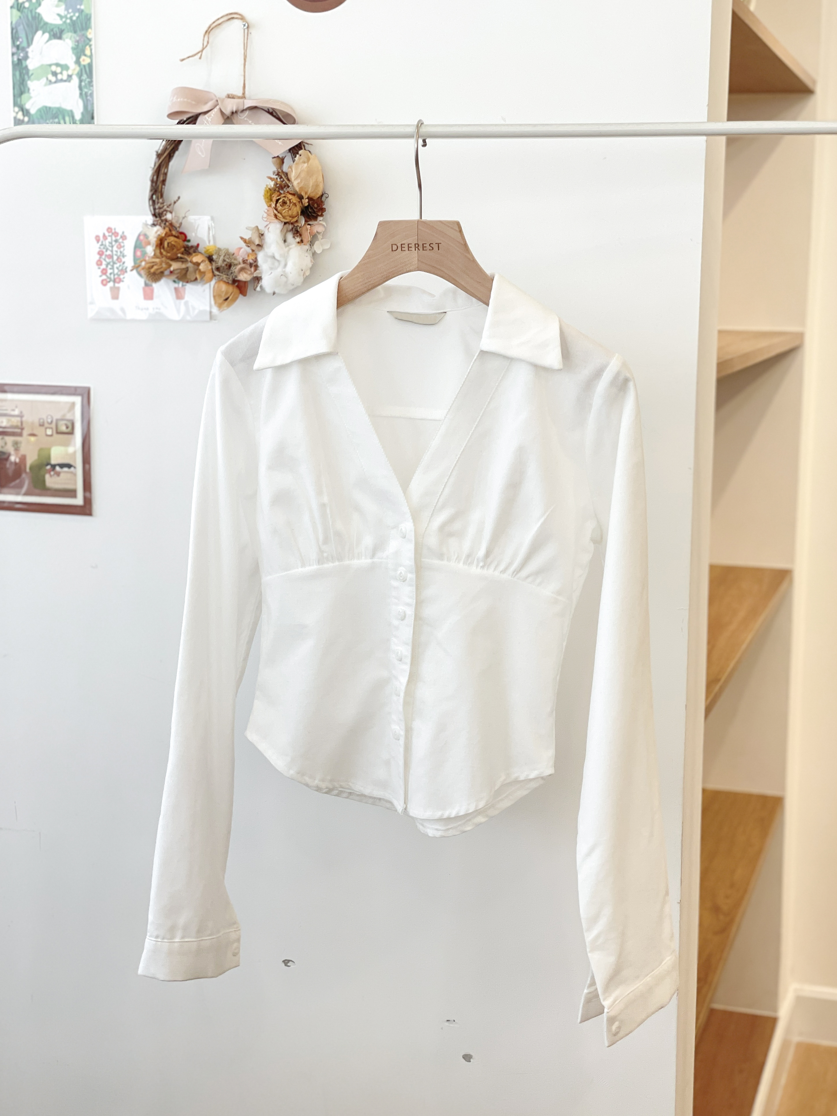 T1478 Ruching Whisper Shirt