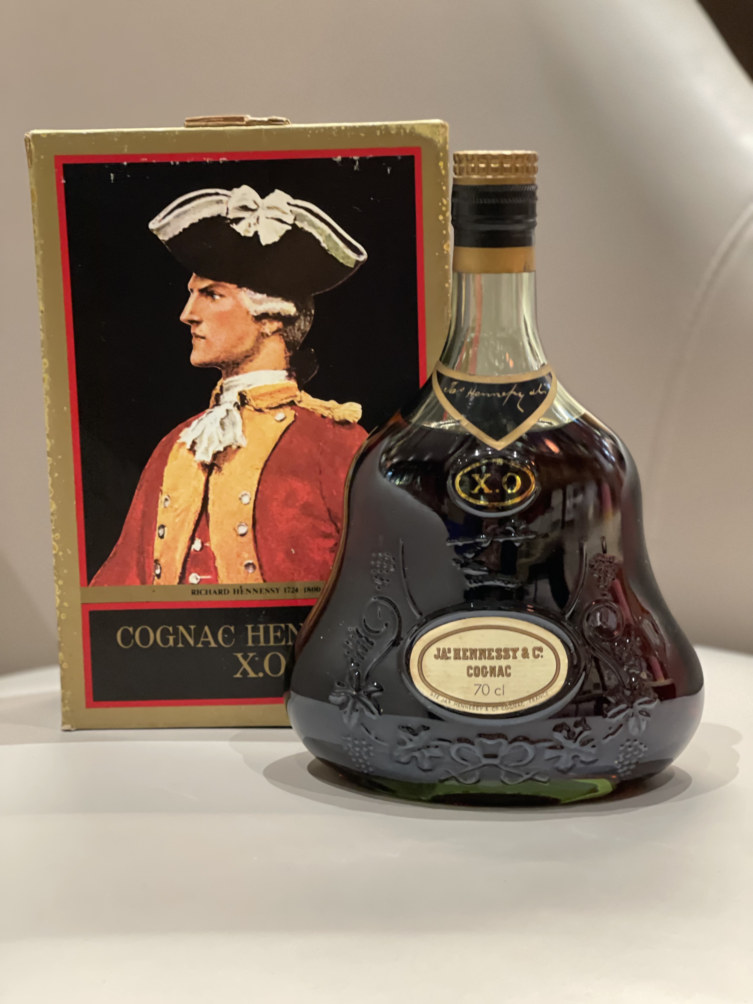 Hennessy X.O. 軒尼詩xo.舊裝 70's 年代 .青樽.大金邊
